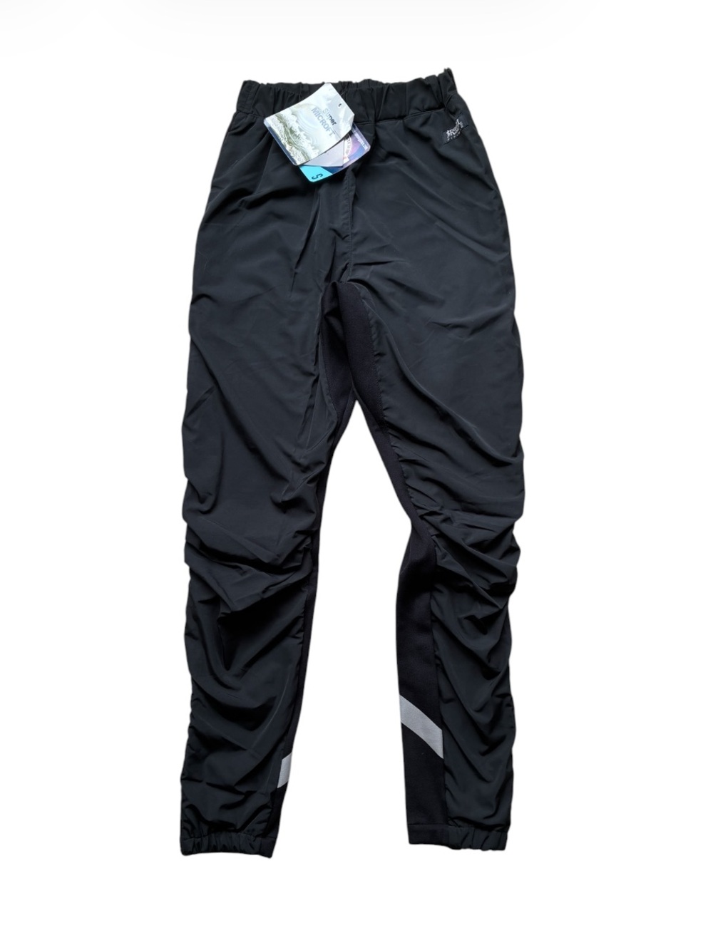 Running Room NWT Women's Black Water Resistant Running Pants Size Small NEW